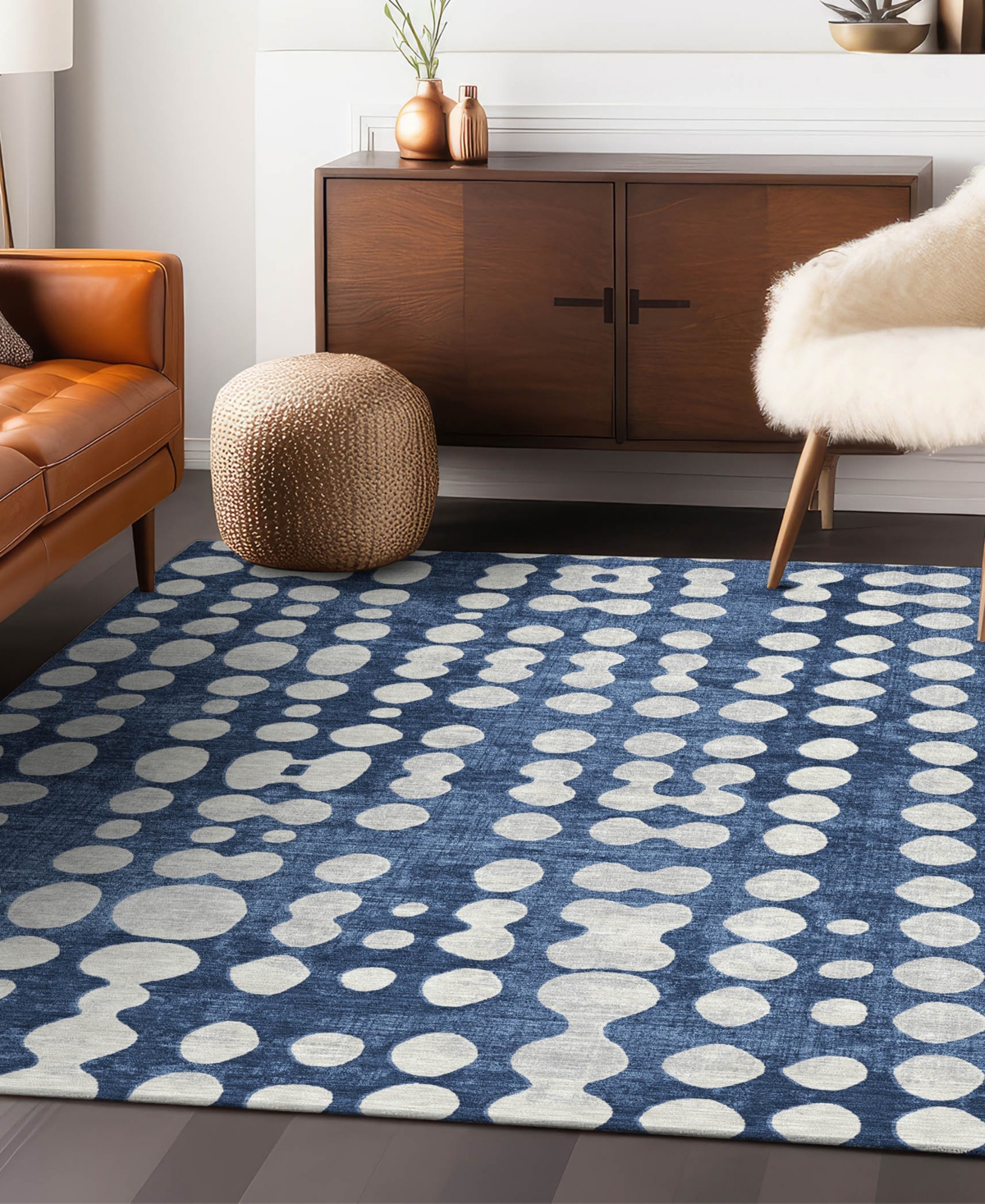 Addison Chantille Acn869 8'x10' Area Rug In Navy