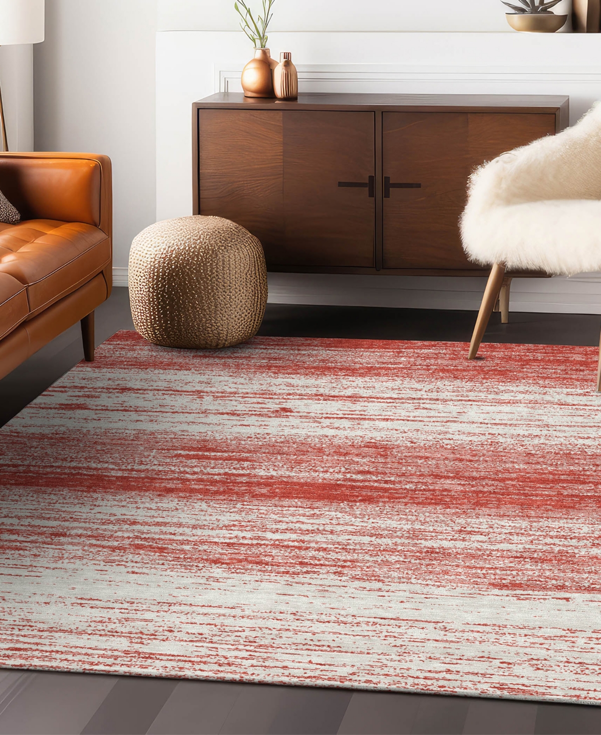 Addison Chantille Acn859 8'x10' Area Rug In Red