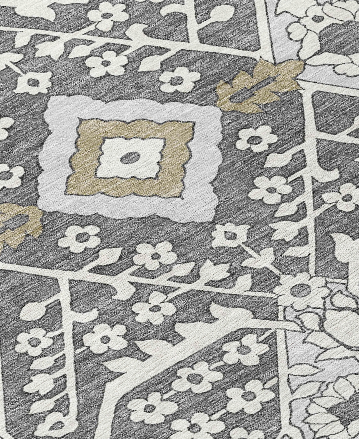 Addison Chantille Acn863 5'x7'6" Area Rug In Charcoal