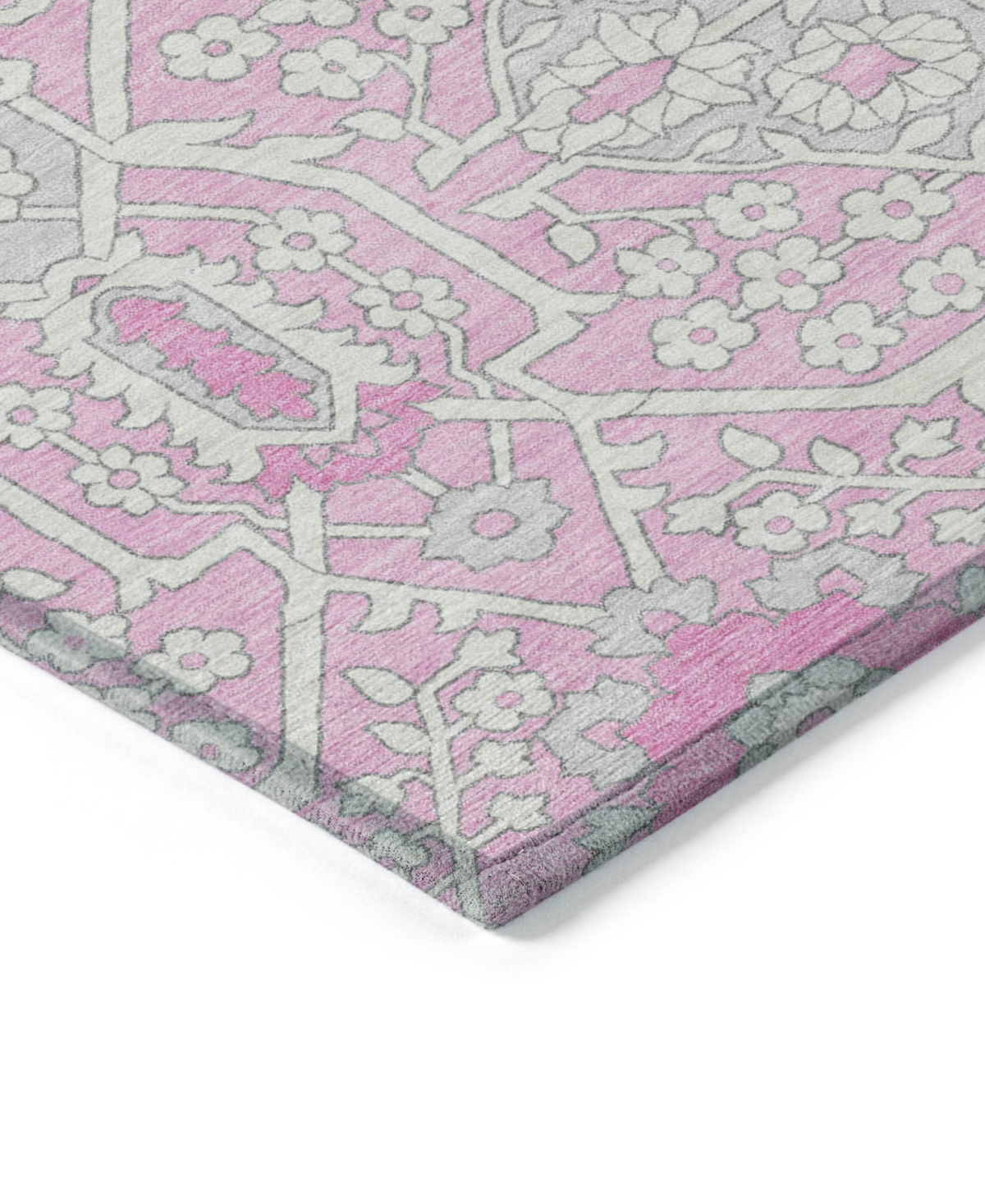 Addison Chantille Machine Washable Acn863 2'6"x3'10" Area Rug In Pink