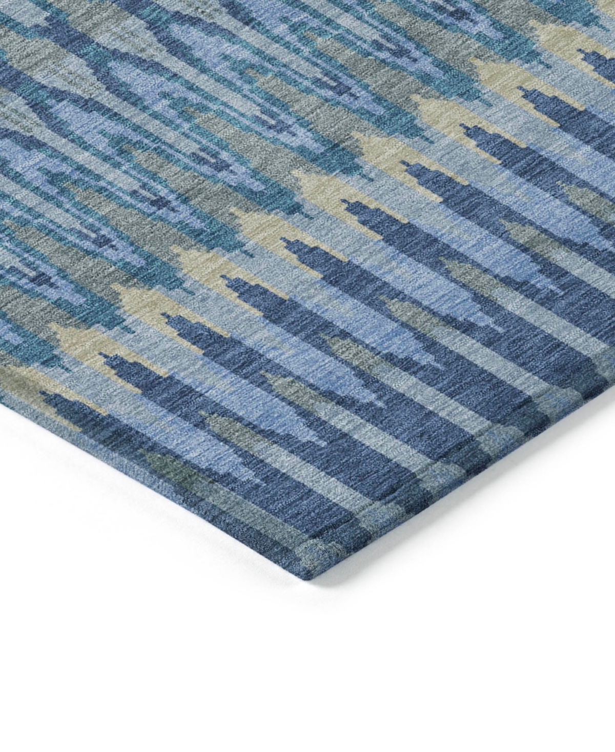 Addison Chantille Machine Washable Acn860 2'6"x3'10" Area Rug In Denim