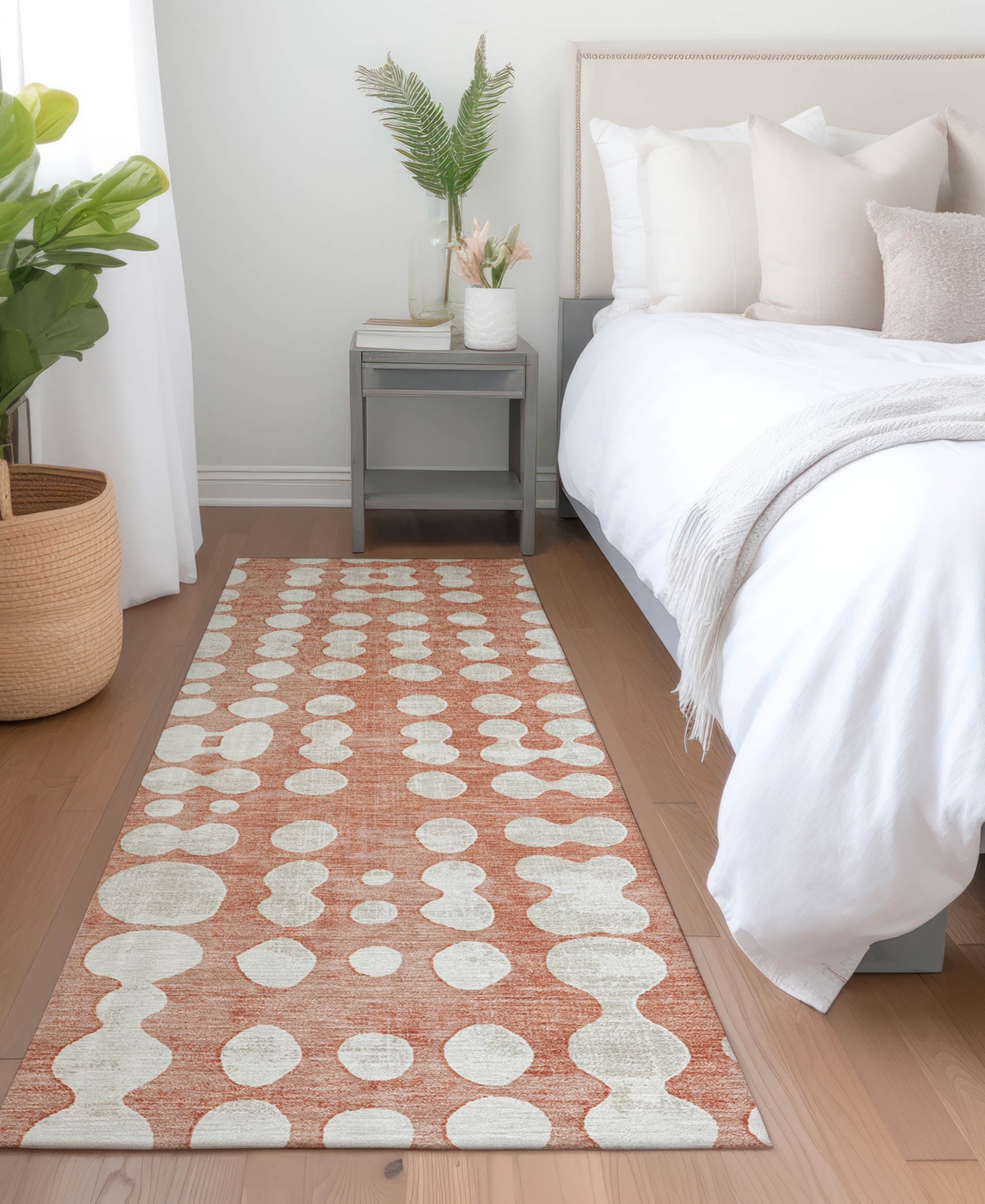 Addison Chantille Acn869 2'3"x7'6" Runner Area Rug In Salmon
