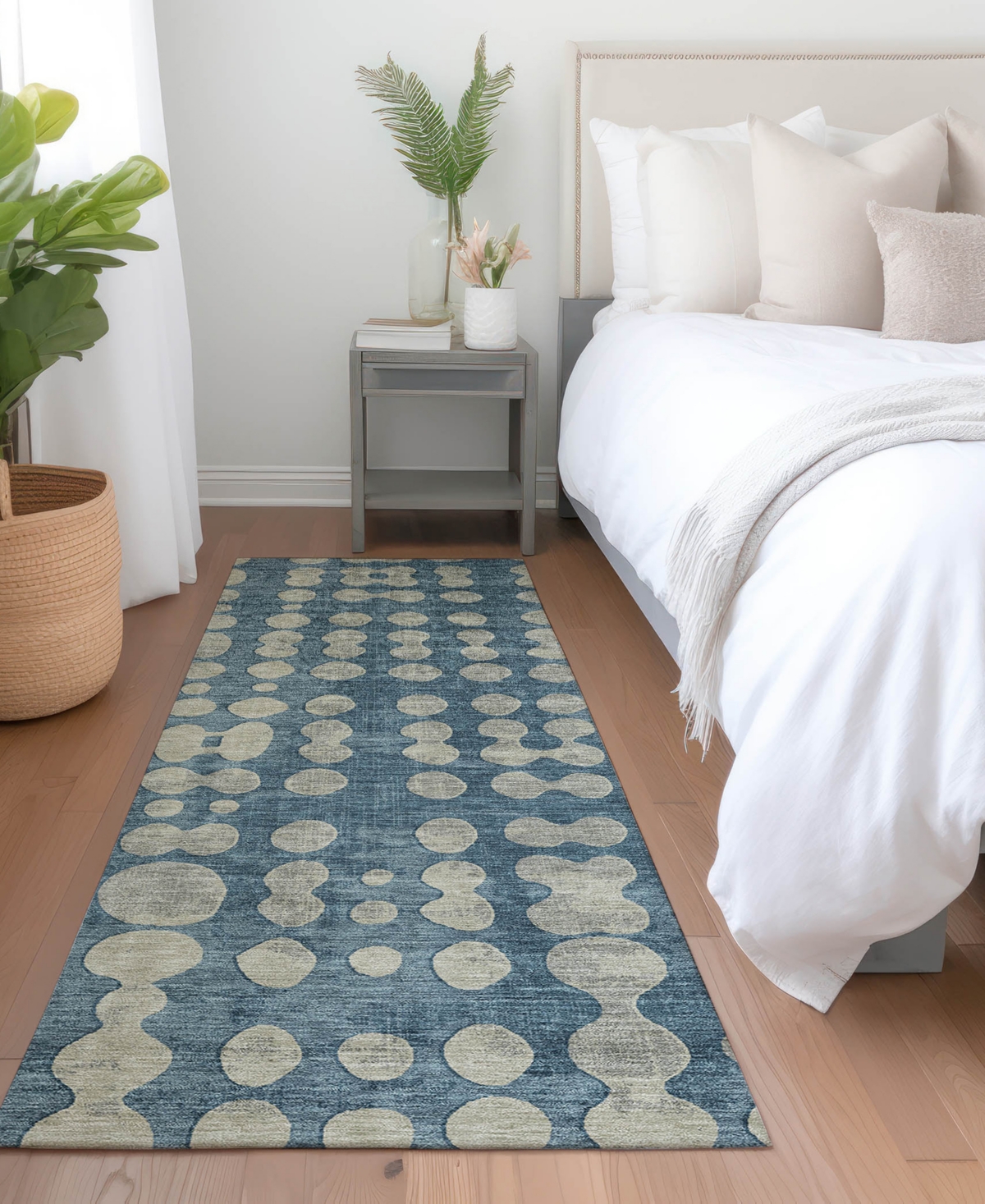 Addison Chantille Acn869 2'3"x7'6" Runner Area Rug In Denim