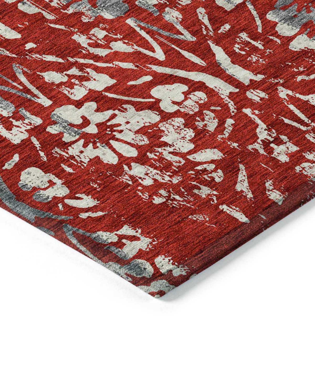 Addison Chantille Machine Washable Acn868 2'3"x7'6" Runner Area Rug In Red