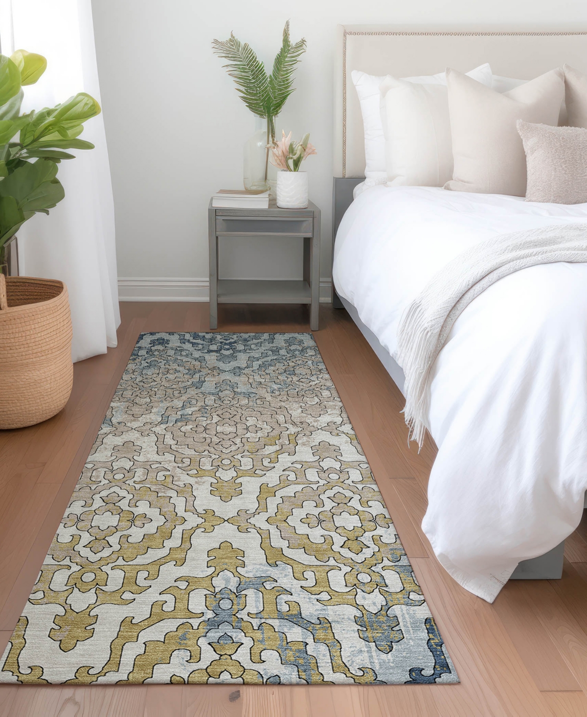 Addison Chantille Acn864 2'3"x7'6" Runner Area Rug In Mist