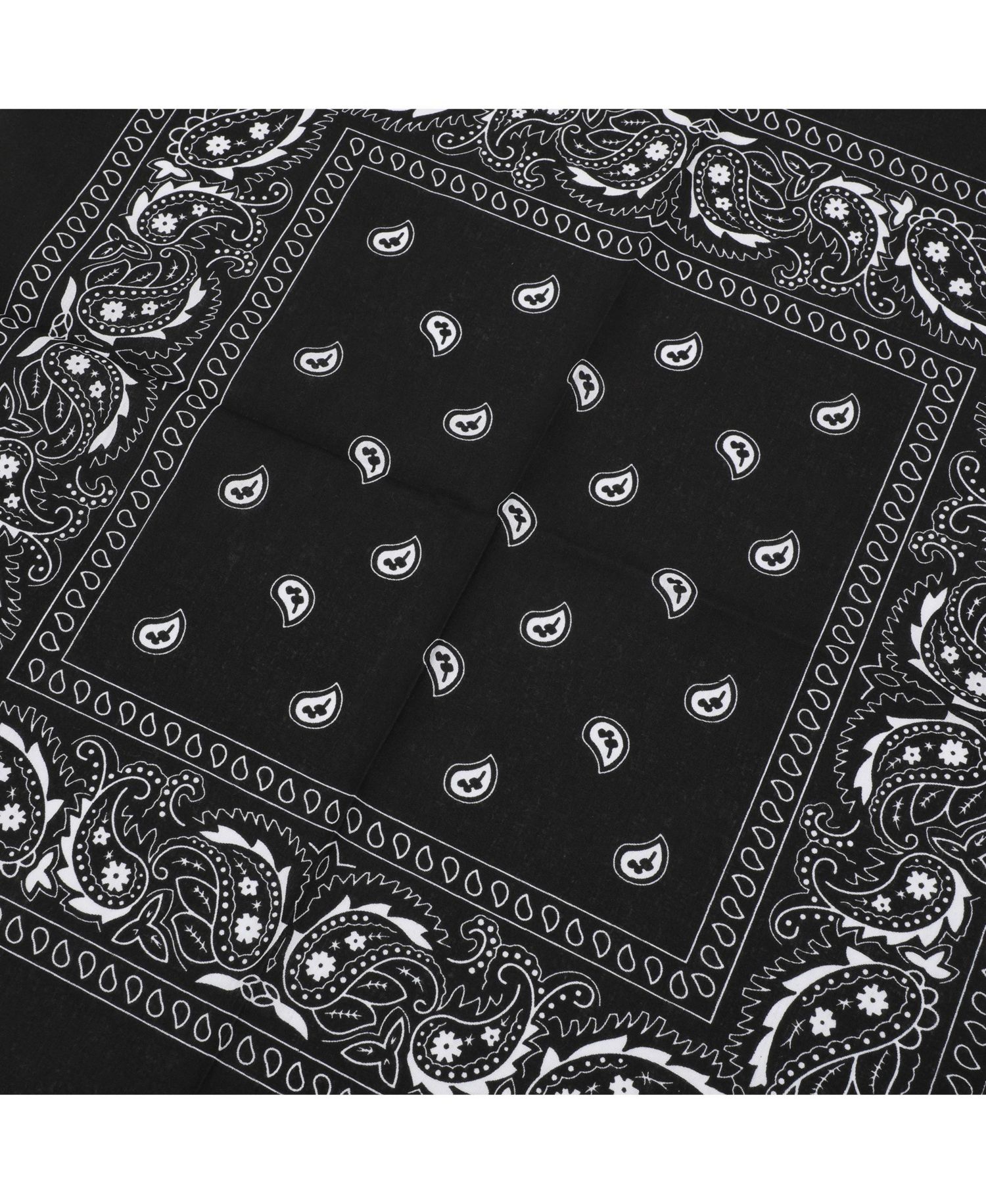 Lightweight Black 22"x22" 6-Pack Bandana Set