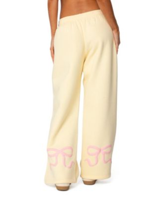 Womens Bonney Bow Detail Sweatpants