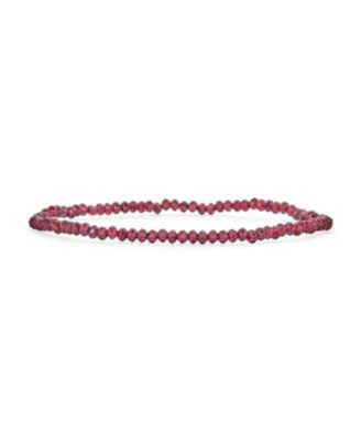 Red Garnet Seed Caviar Bead Gemstone Bead Stackable Dainty Petite Strand Stretch Bracelet Adjustable