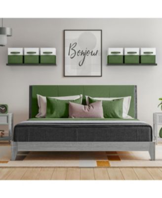 6 Pack 11" Two Tone Foldable Storage Cubes with Handles - Perfect for clothes, toys, books, linens, and more