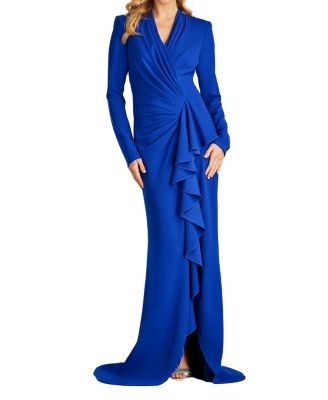 Women's Markum Long-Sleeve Flounce Gown