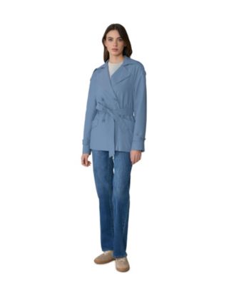 Womens MEDINA Relaxed-Fit Double-Breasted Trench Coat