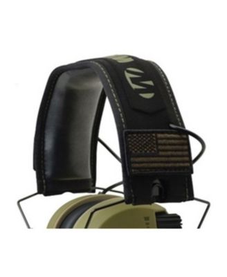 Walker's Razor Slim Electronic Shooting Muffs 4-Pack, OD Green - American Flag