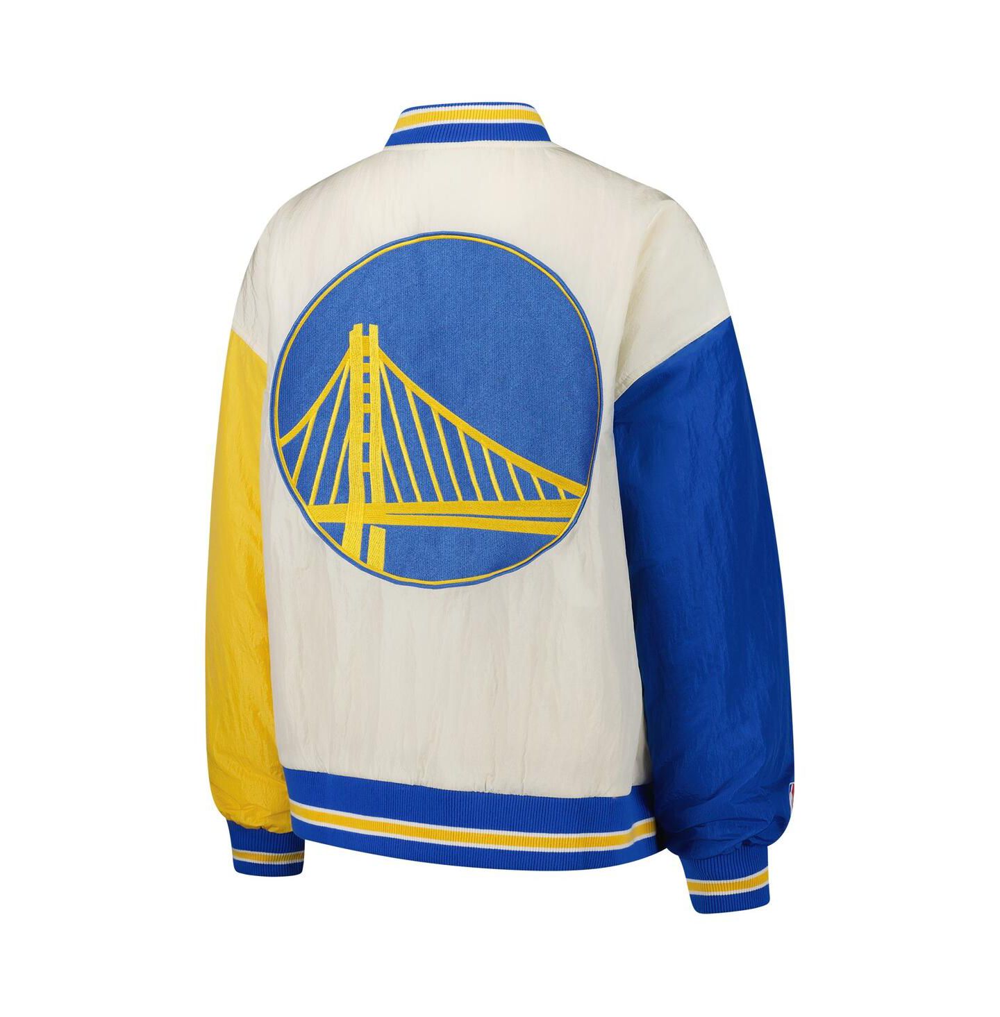Женская куртка Terez White Golden State Warriors Full-Snap Bomber — фото 3