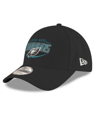 New Era - Men's Black Philadelphia Eagles 2024 NFC Champions 9FORTY Adjustable Hat