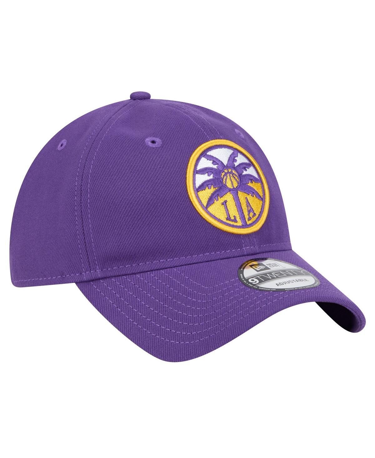 New Era Men's And Women's Purple Los Angeles Sparks Core Logo 9twenty Adjustable Hat In Purple