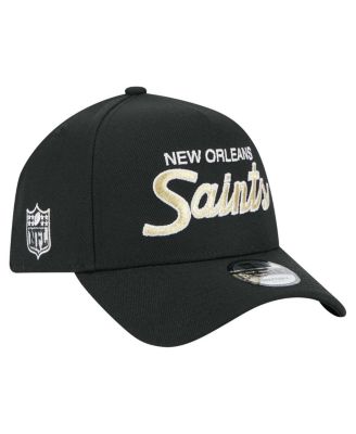 New Era - Men's Black New Orleans Saints Smith 9FORTY Adjustable hat