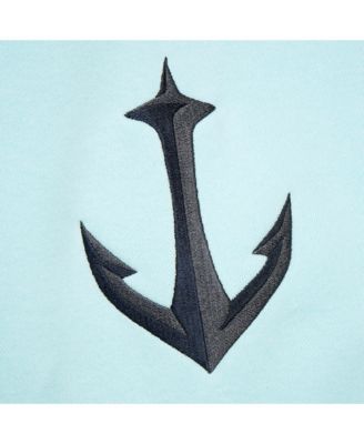 Women's Light Blue Seattle Kraken Heritage Lace-Up Pullover Sweatshirt