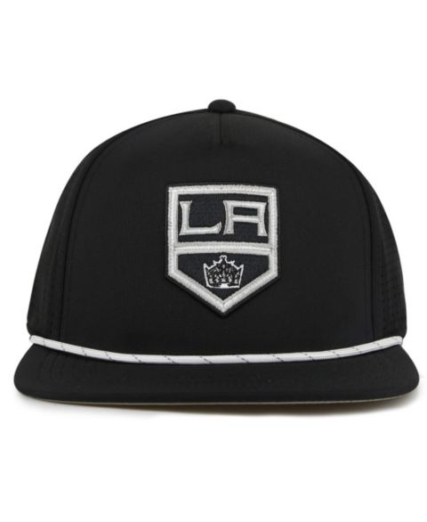 Мужская кепка American Needle Black Los Angeles Kings Buxton Pro Tech Adjustable Hat