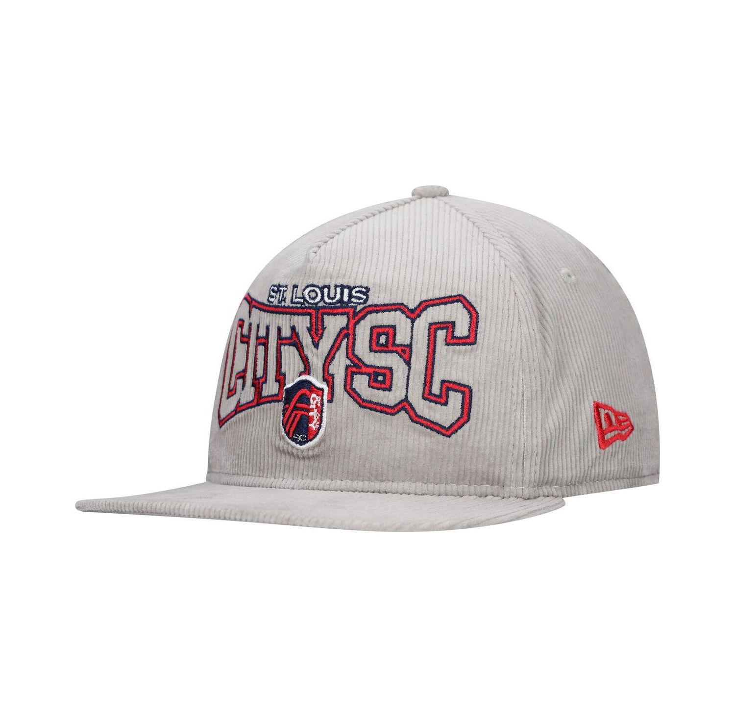 Men's Gray St. Louis City SC Corduroy Golfer Adjustable Hat