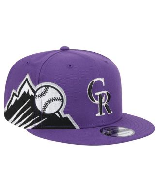 New Era - Men's Black Colorado Rockies Logo Strike 9FIFTY Snapback Hat
