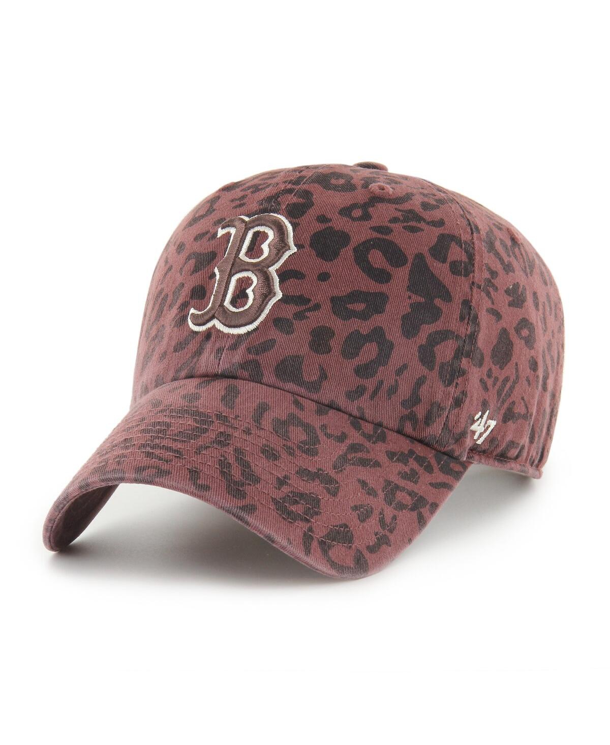 47 Brand Women's Brown Boston Red Sox Tawny Clean Up Adjustable Hat In Brown