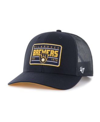 '47 Brand - Men's Navy Milwaukee Brewers Hardline Trucker Adjustable Hat