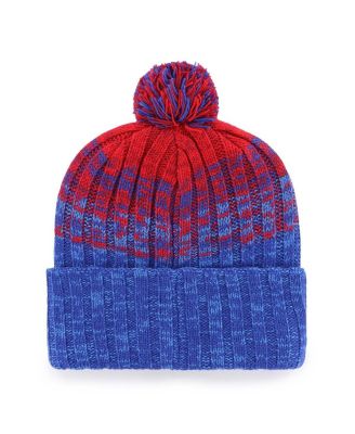 Men's Royal Chicago Cubs Cascade Cuffed with Pom Knit Hat