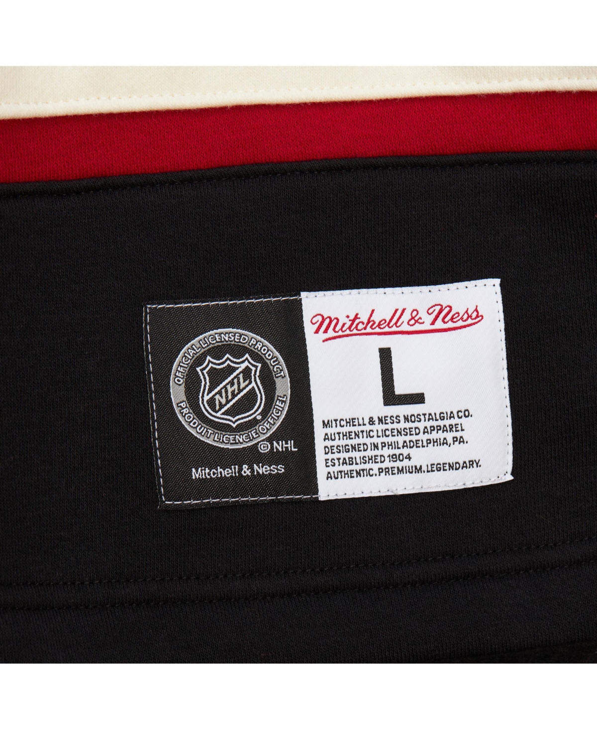 Mitchell & Ness Men's Red New Jersey Devils Heritage Lace-up Pullover Sweatshirt In Red