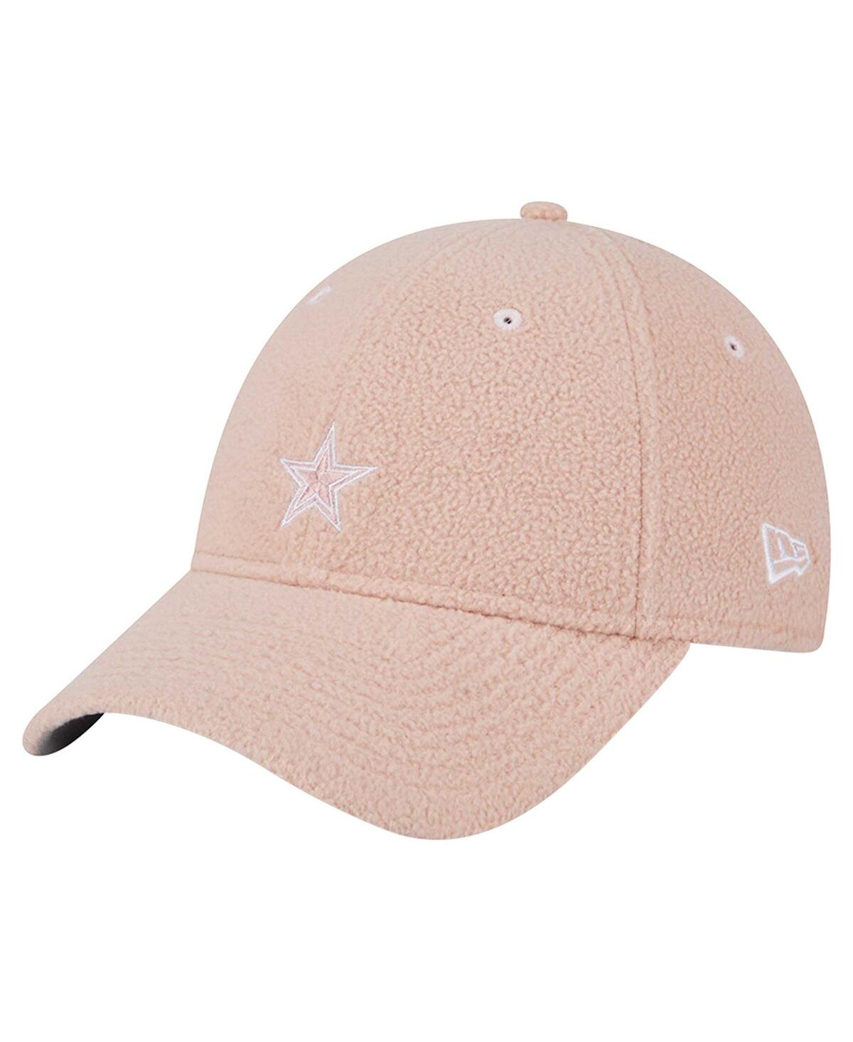 New Era Women's Light Pink Dallas Cowboys Cozy 9forty Adjustable Hat In Light Pink