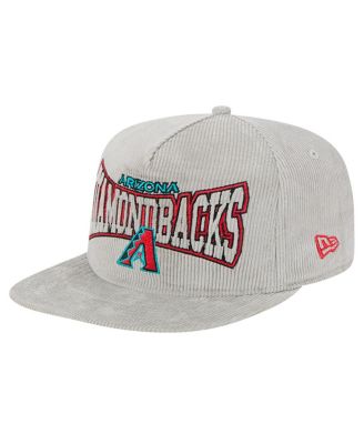 New Era - Men's Gray Arizona Diamondbacks Corduroy Golfer Snapback Hat