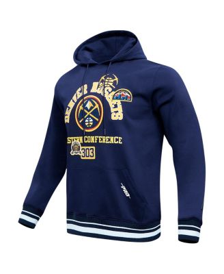 Men's Navy Denver Nuggets Area Code Pullover Hoodie