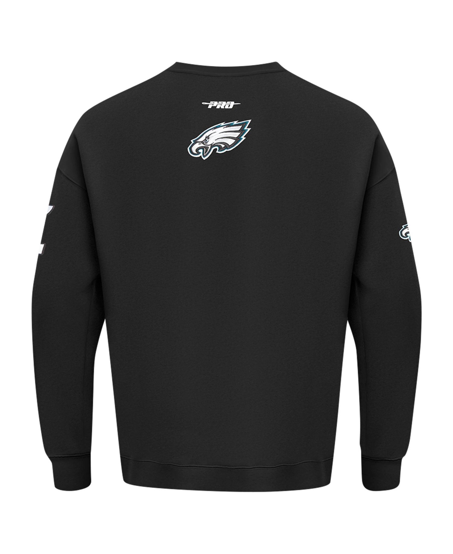 Men's Black Philadelphia Eagles Turn It Up Drop Shoulder Pullover Sweatshirt