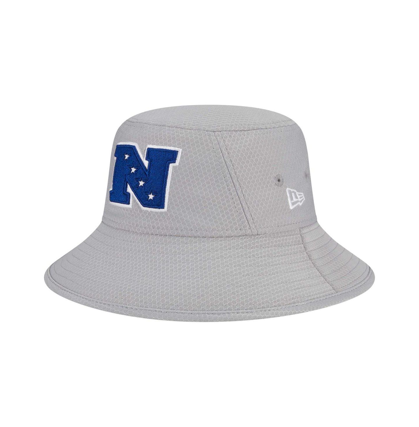 Мужская панама New Era Gray NFC Merchandise 2025 NFL Pro Bowl Bucket Hat — фото 1