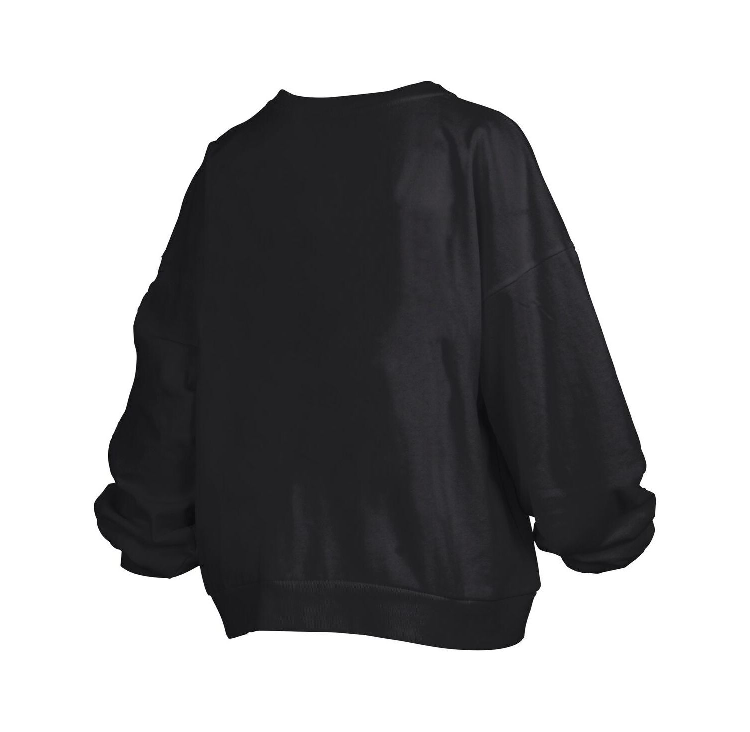 Women's Black Alabama Crimson Tide Big Aug Script Janice Oversized Pullover Sweatshirt