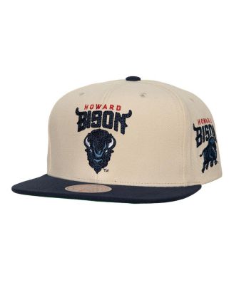Mitchell & Ness - Men's Cream Howard Bison Chainstitch Hook Logo Snapback Hat