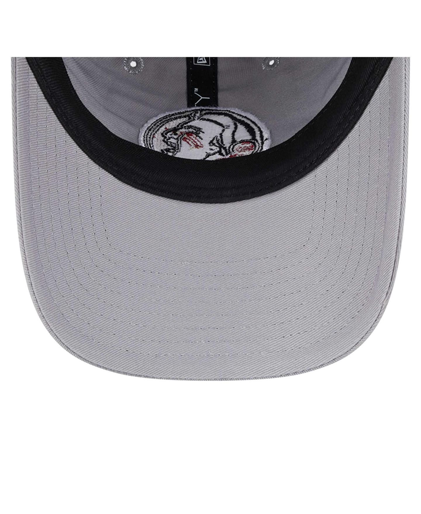 Женская кепка New Era Gray Florida State Seminoles Logo 9TWENTY Adjustable Hat — фото 3