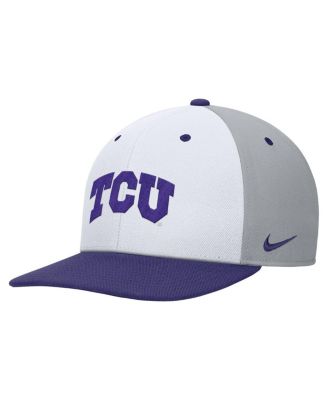 Men's White/Gray TCU Horned Frogs Pro Performance Snapback Hat
