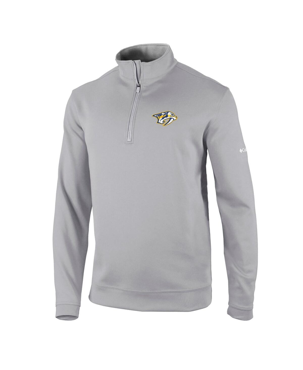 Columbia Men's Gray Nashville Predators Wickham Hills Omni-wick Quarter-zip Jacket In Gray