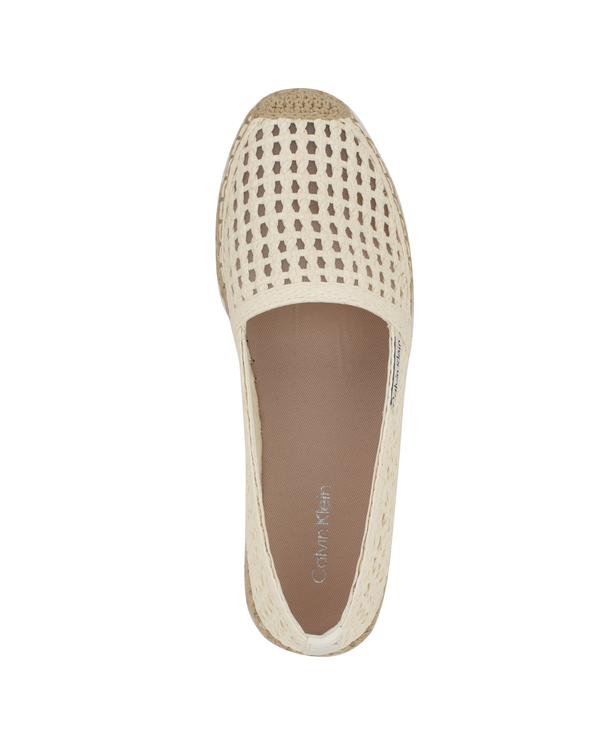 Calvin Klein Presley Woven Flat In White
