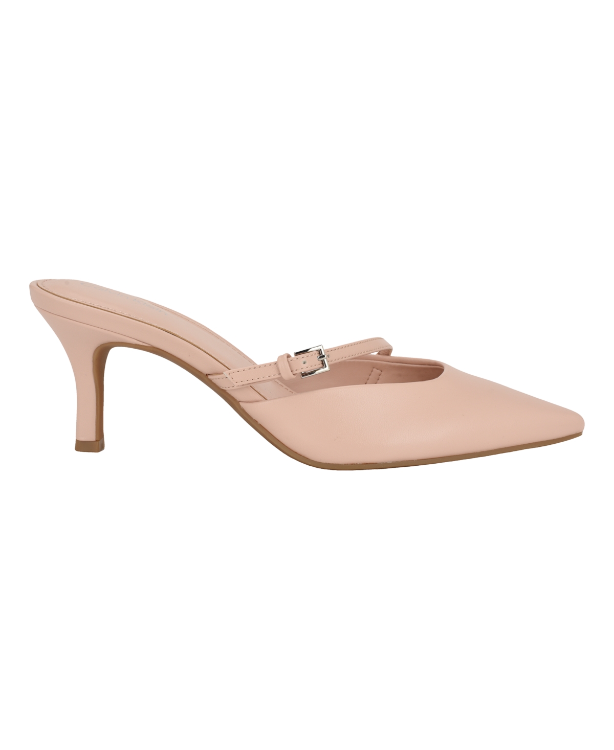 Calvin Klein Jansy Pointed Toe Mule In Light Pink