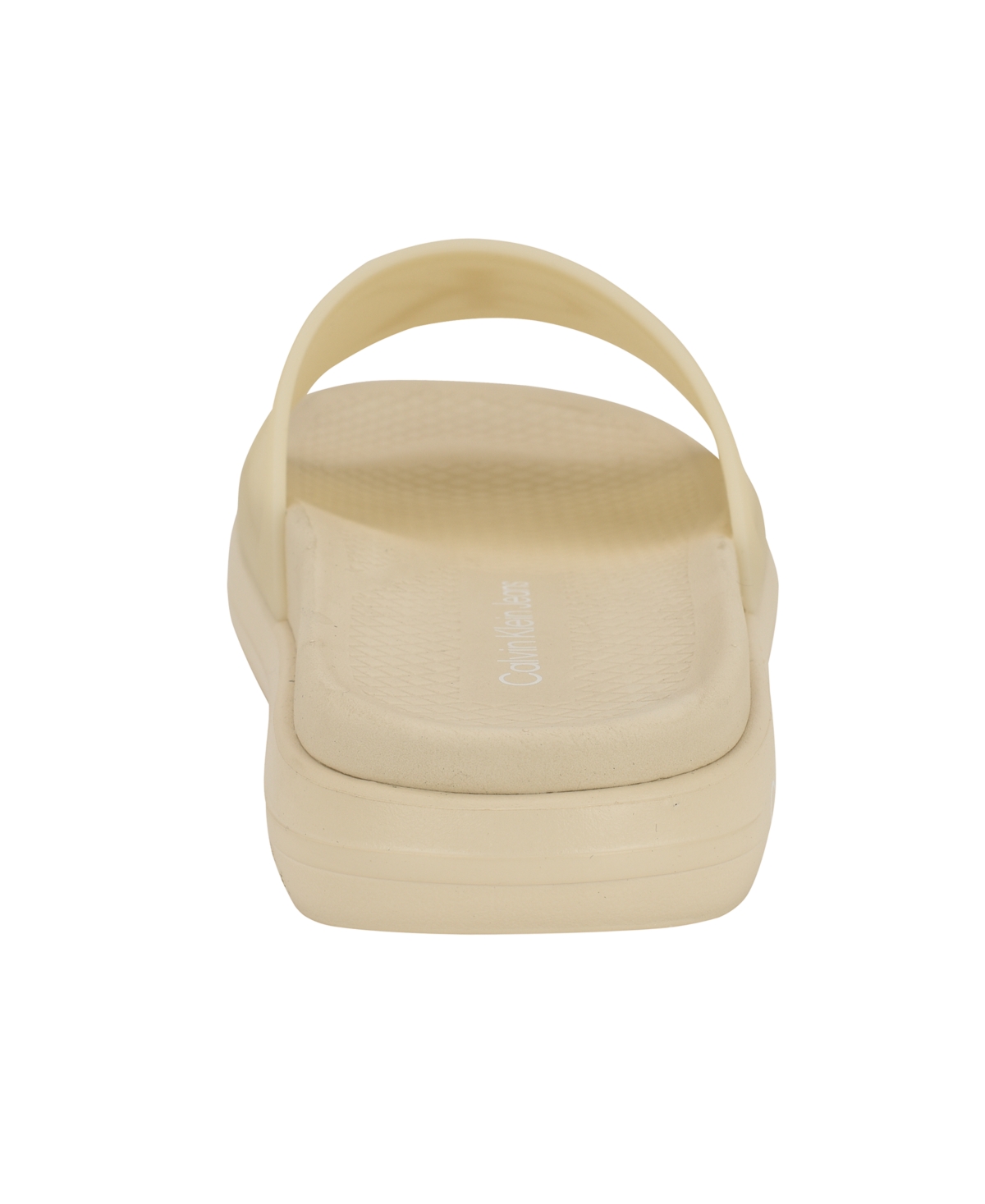 Calvin Klein Peari Slide Sandal In Light Natural