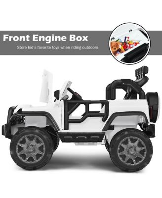 12V 2-Seater Ride on Car Truck with Remote Control and Storage Room