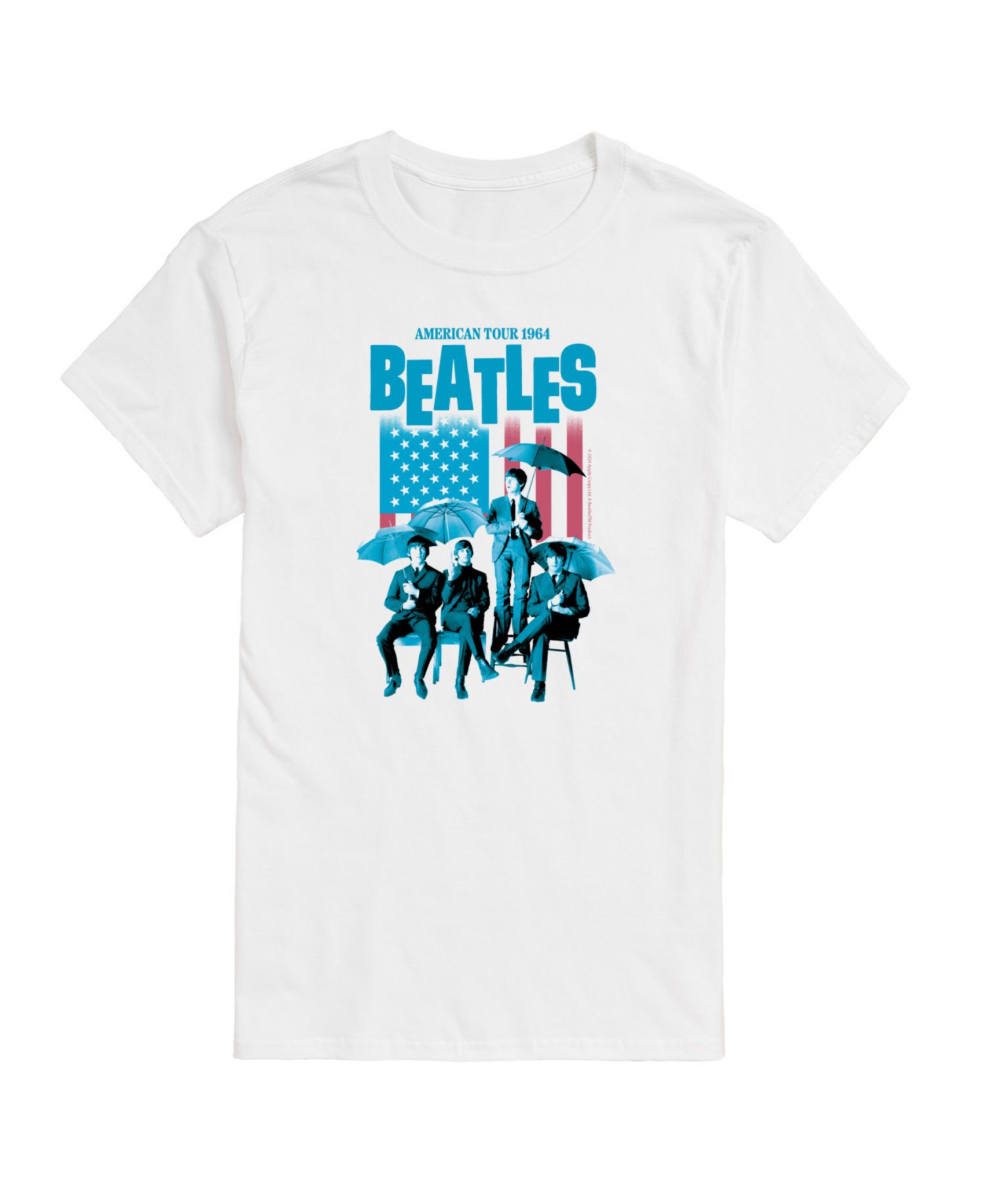 Men's The Beatles American Flag Short Sleeve T-Shirt