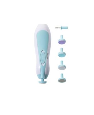 Baby Electric Nail Trimmer Kit with Light, Quiet Operation, 6 Interchangeable Heads for Gentle Precise Baby Nail Care and Polishing Baby Nail Trimmer
