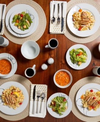 Jacqueline 16 Pc. Dinnerware Set, Service for 4 