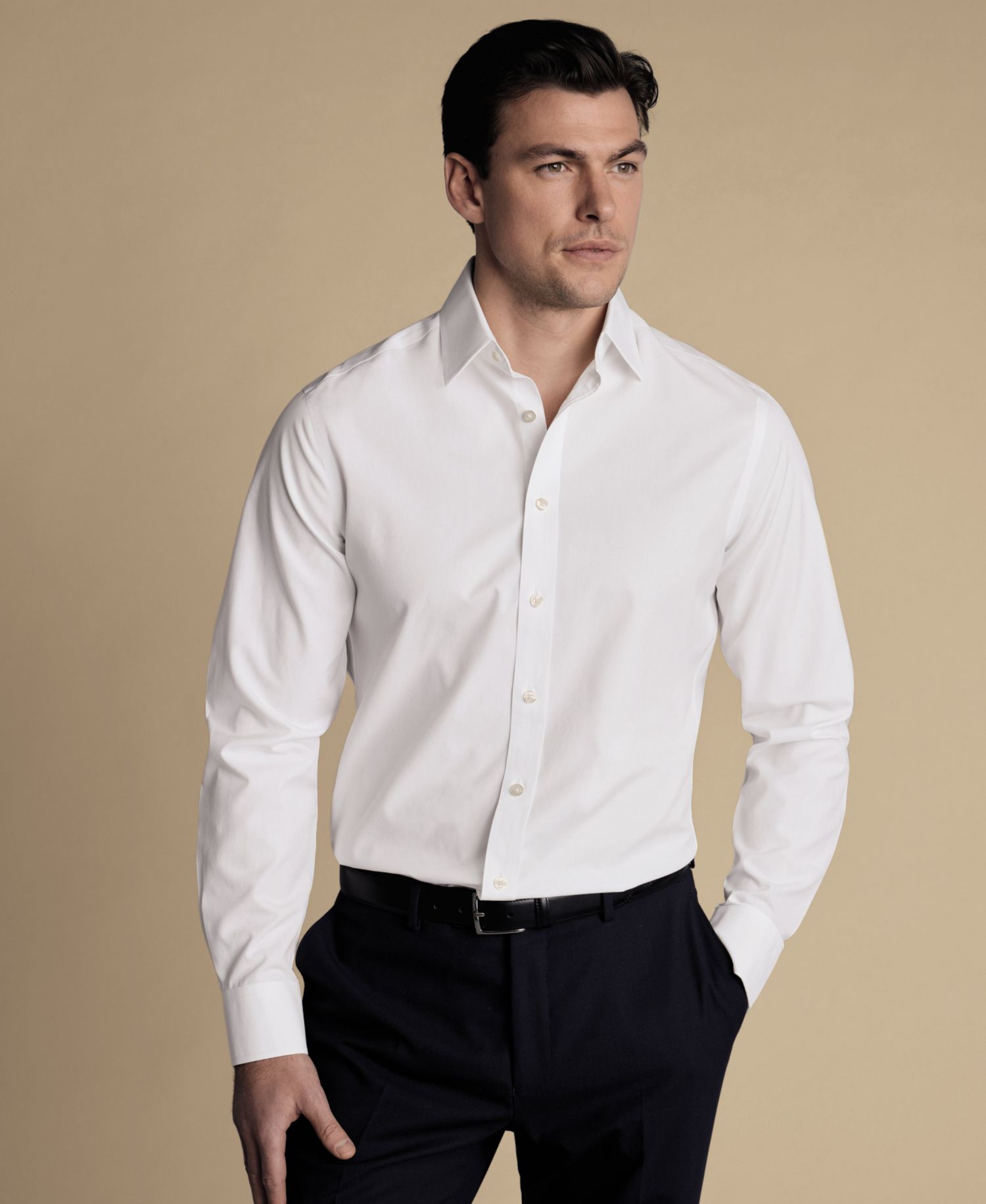 Men's Slim-Fit Poplin Shirt