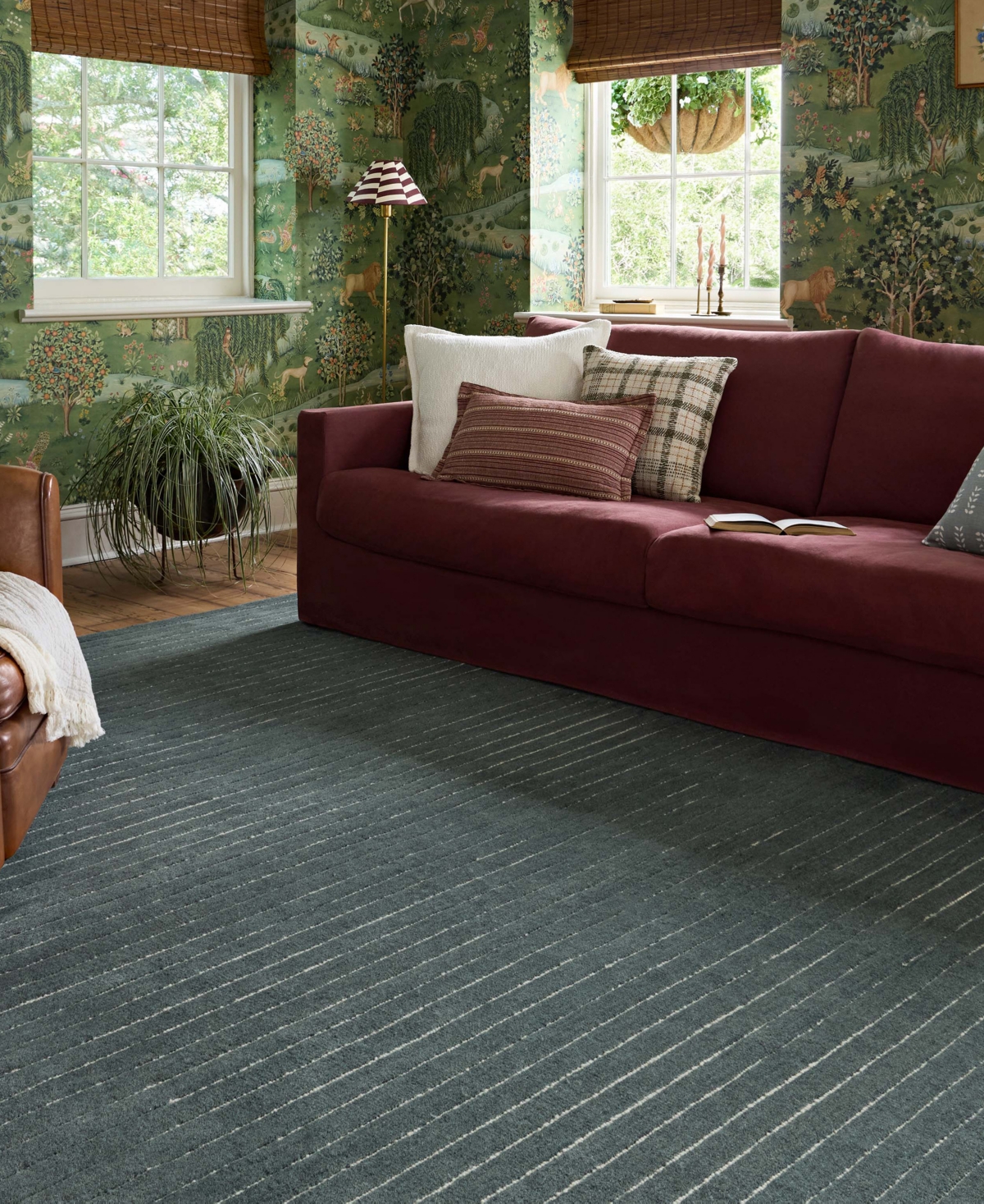 Chris Loves Julia Henry Hey-01 7'9''x9'9'' Area Rug In Denim