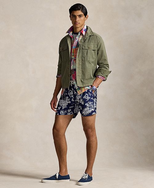 alfani Polo Ralph Lauren Men's 5.75-Inch Traveler Polo Bear Swim Trunks Men's Fashion & Accessories