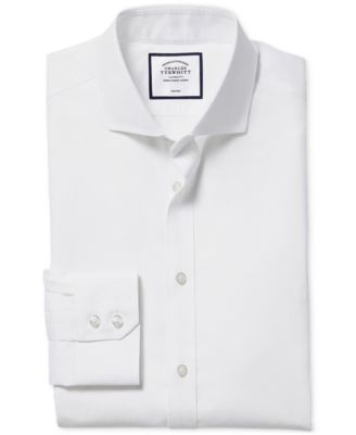 Men's Slim-Fit Twill Dress Shirt 