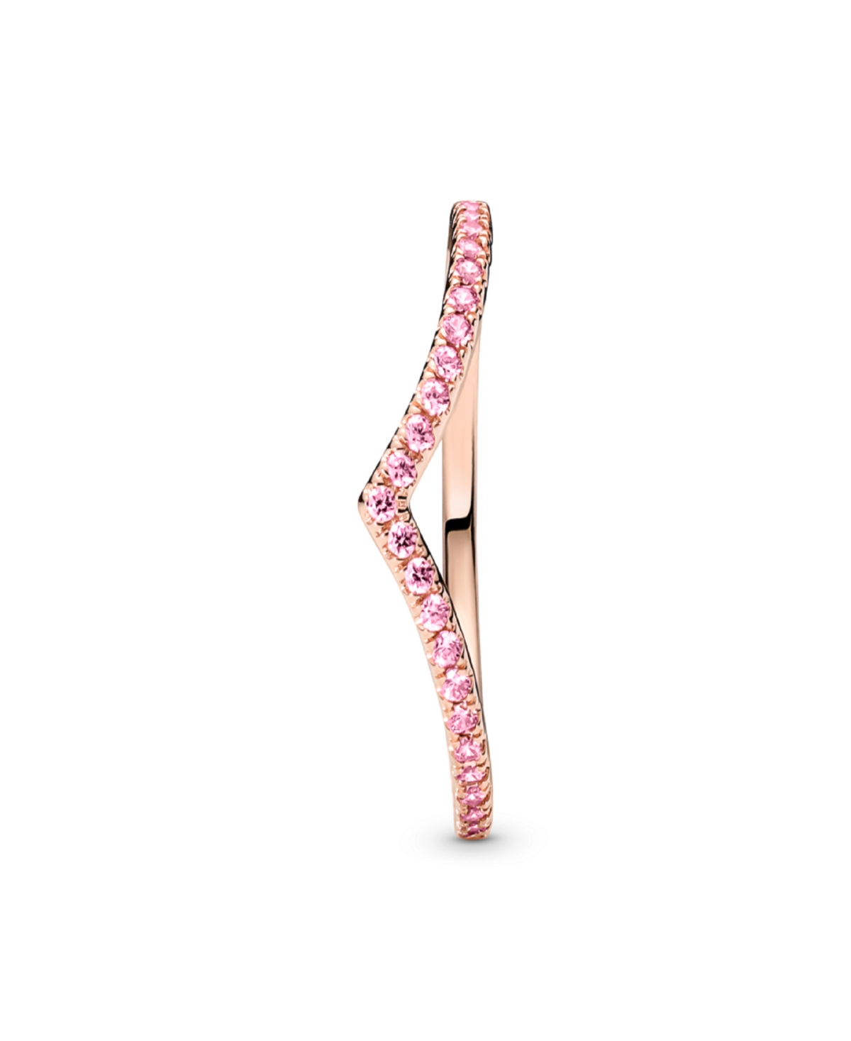 Pandora Sterling Silver Timeless Wish Sparkling Statement Ring In Rose Gold